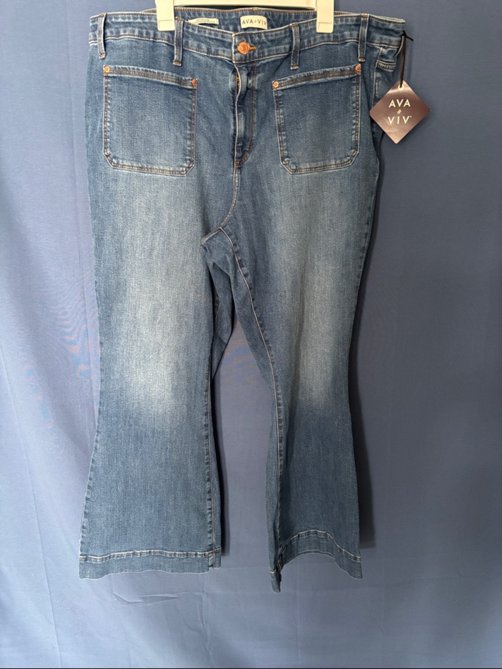 Y2K Ava & Viv Light Blue Flare Jeans